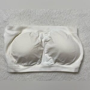 White Strapless Bandeau Bra